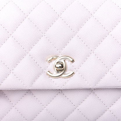 Chanel Caviar Quilted Mini Coco Handle Flap Lilas Lilac 9 of 9