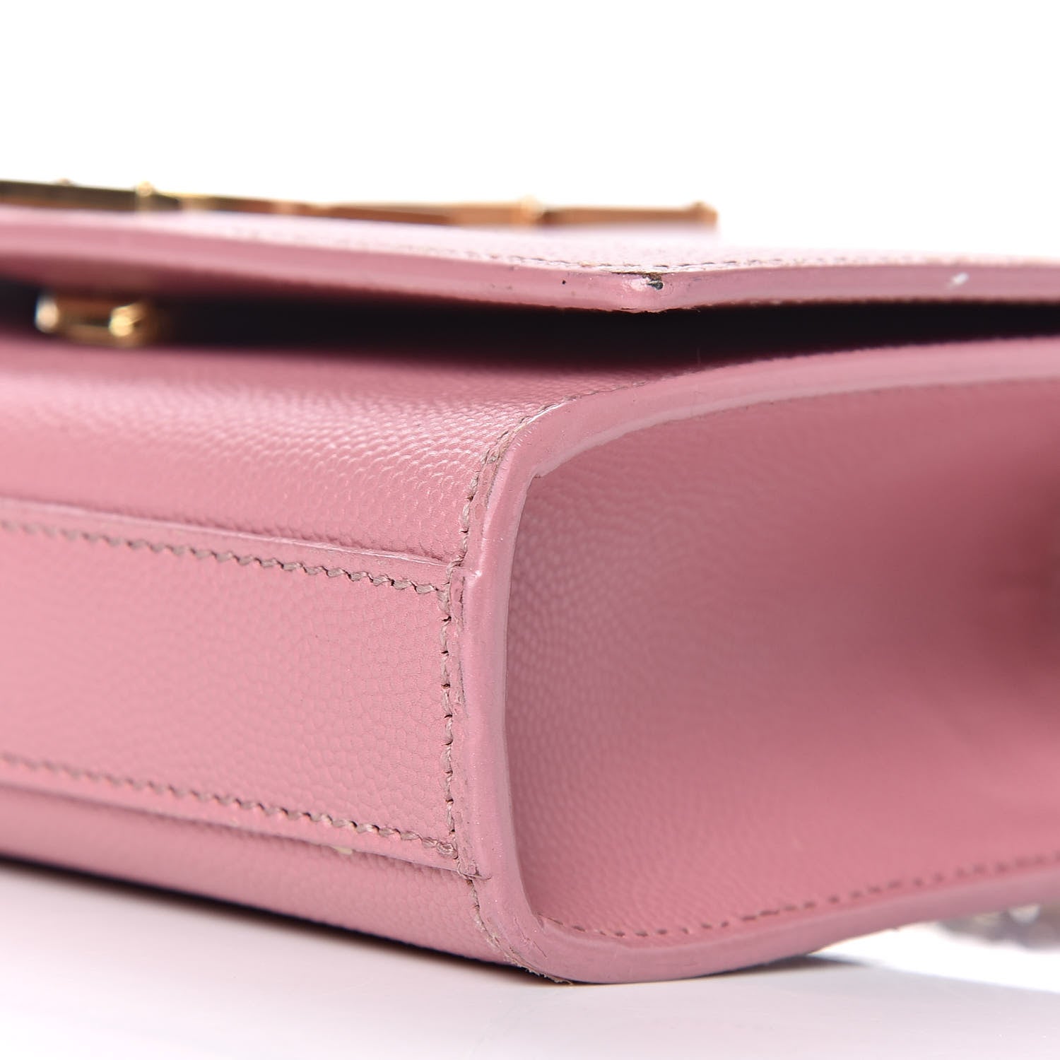 Saint Laurent Grain De Poudre Small Classic Monogram Kate Satchel Old Rose 11 of 16