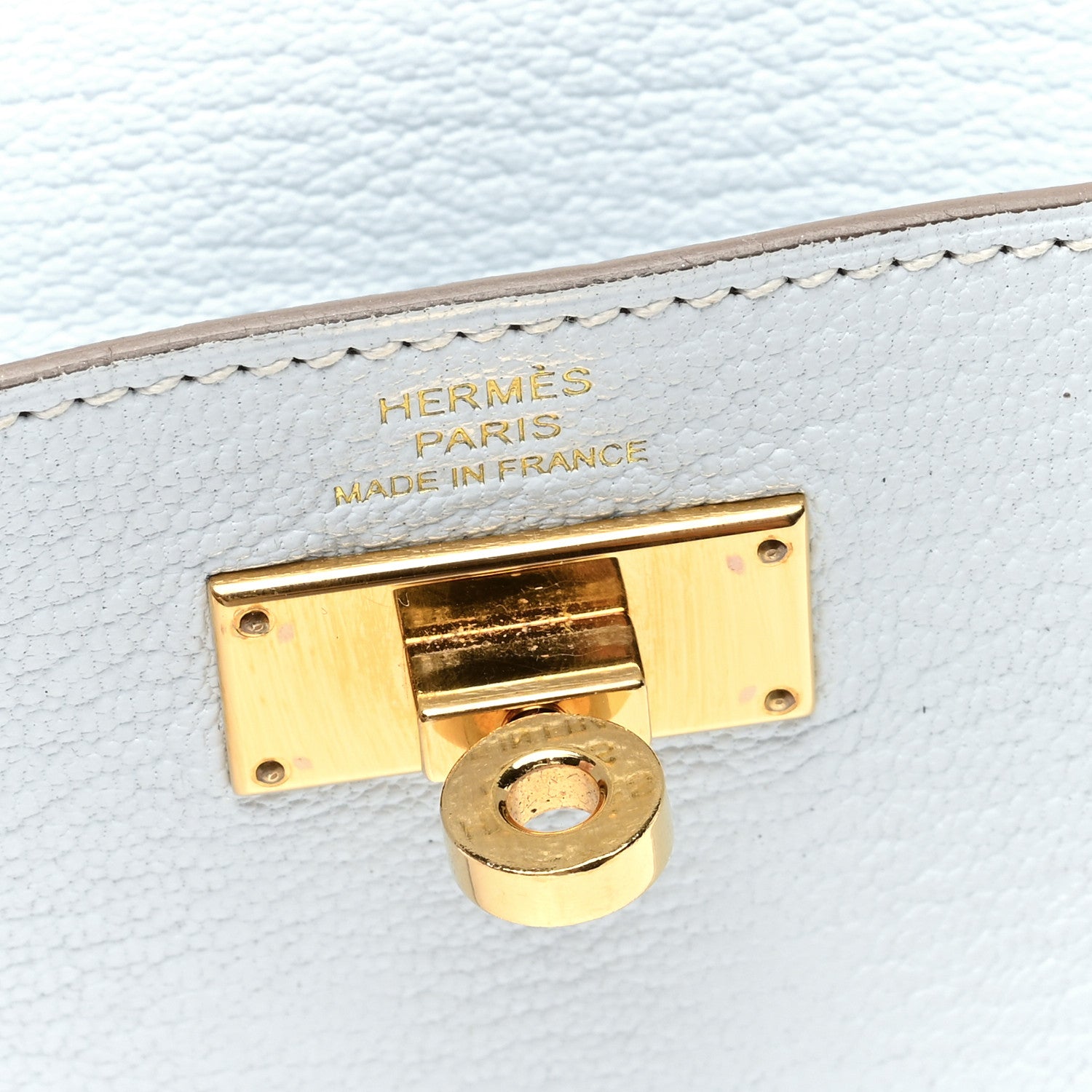 Hermes Chevre Mysore Kelly Pocket Compact Wallet Bleu Brume 6 of 7
