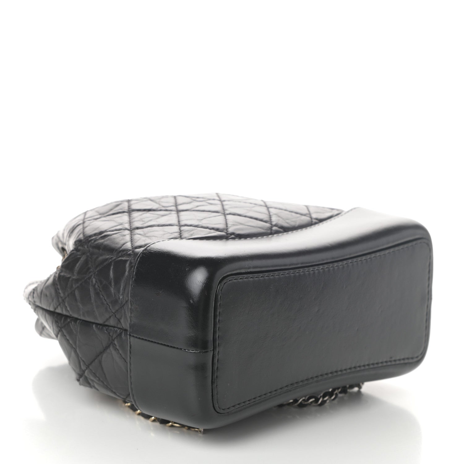 Chanel Aged Calfskin Quilted Small Gabrielle Backpack Black 4 of 11