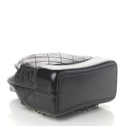 Chanel Aged Calfskin Quilted Small Gabrielle Backpack Black 4 of 11