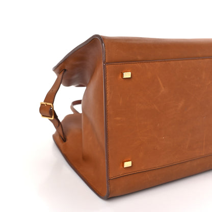The Row Polished Saddle Calfskin Soft Margaux 15 Cuir 7 of 8