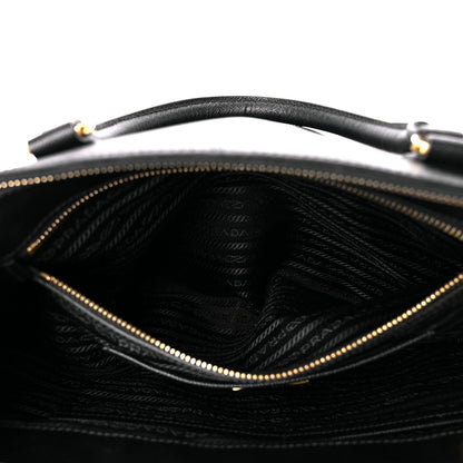 Prada Saffiano Medium Galleria Double Zip Tote Black 6 of 12