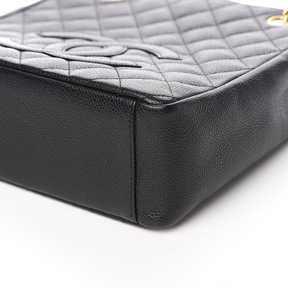 Chanel Caviar Quilted Petit Shopping Tote PST Black 9 of 11