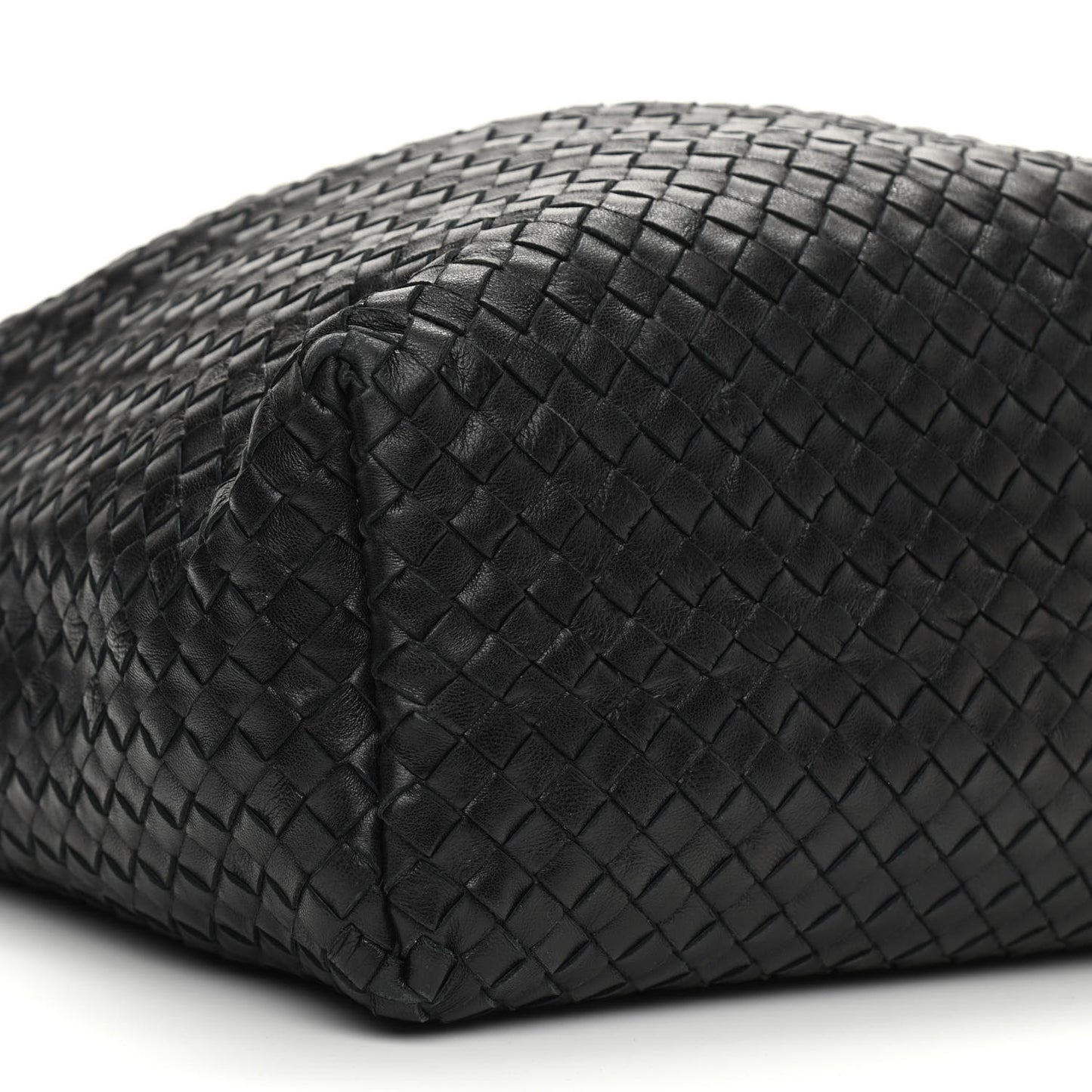 Nappa Intrecciato Pyramid Hobo Black