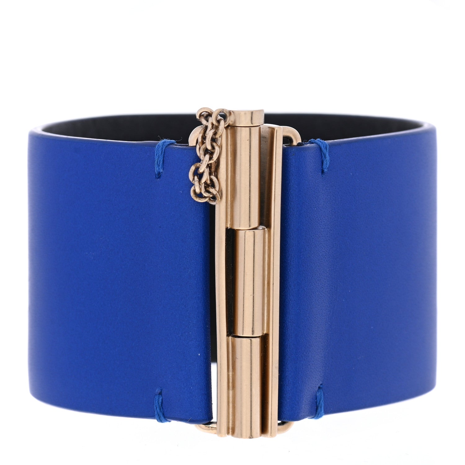 Chanel Calfskin CC Wide Cuff M Blue 3 of 6