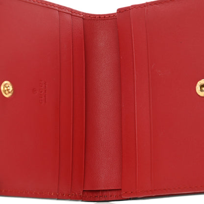 Gucci GG Supreme Monogram Blooms Card Case Beige Blue Navy Hibiscus Red 5 of 12