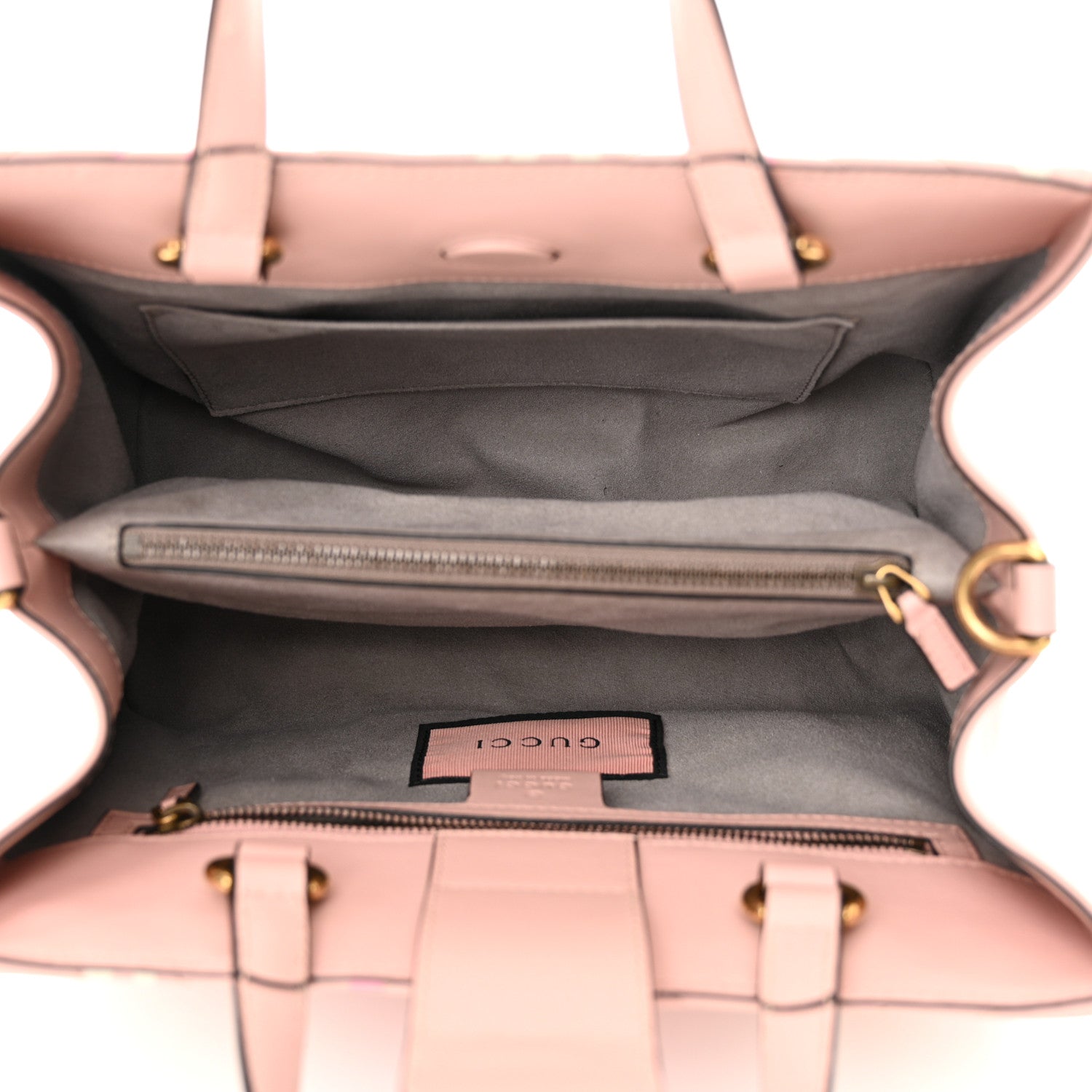 Gucci Calfskin Matelasse GucciGhost Small GG Marmont Tote Perfect Pink Rosa Ivory 5 of 12