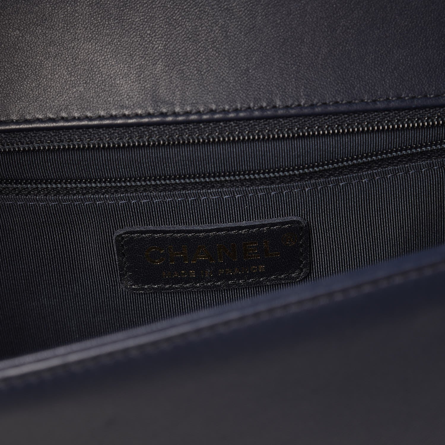 Chanel Lambskin Quilted New Medium Boy Flap Dark Navy 8 of 10