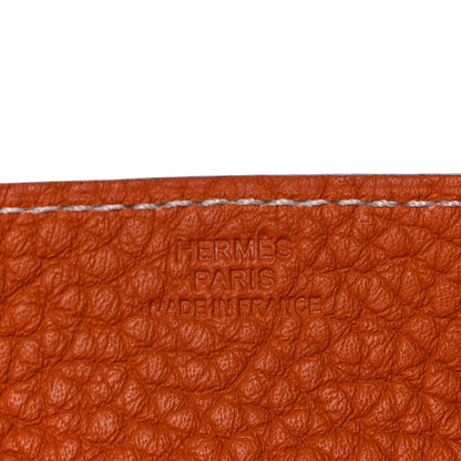 Hermes Taurillon Clemence Mises et Relances Change Tray Fauve 6 of 8