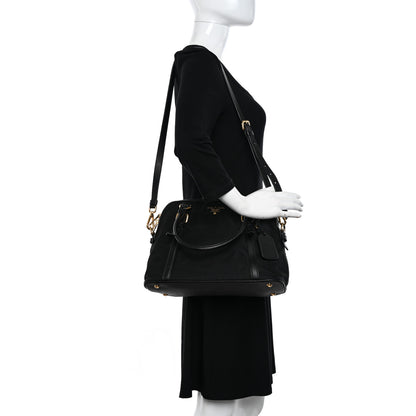 Prada Tessuto Nylon Saffiano Tote Black 2 of 14