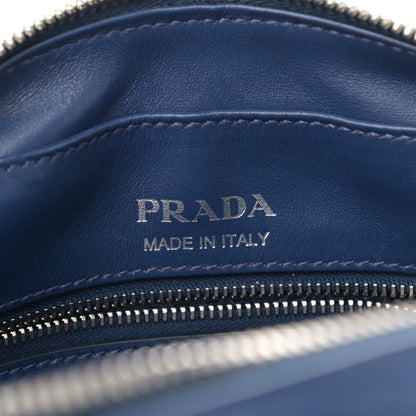 Prada Soft Calfskin Diagramme Crossbody Bag Bleuette 6 of 10