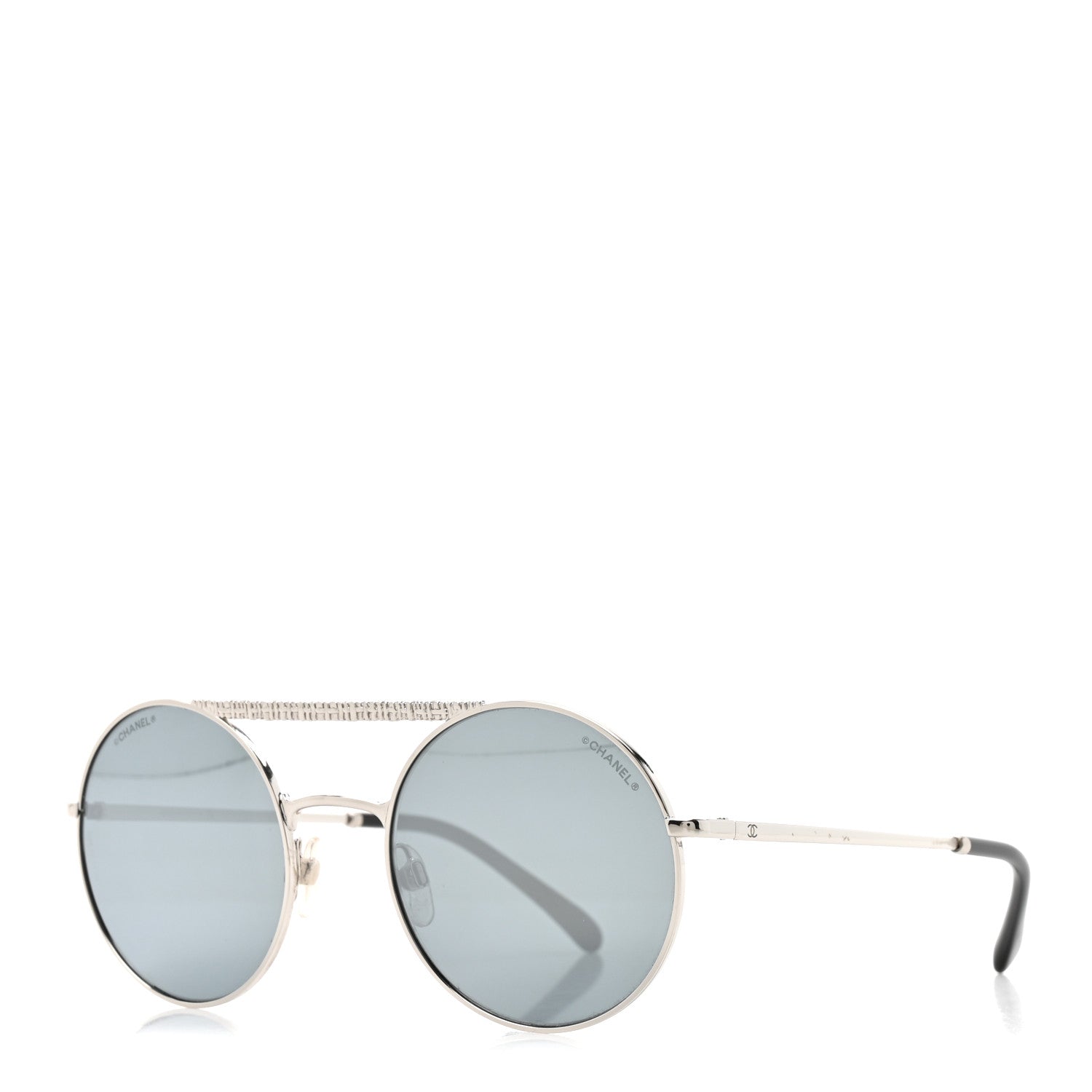 Chanel Metal Winter Round Sunglasses 4232 Silver 1 of 8