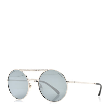 Chanel Metal Winter Round Sunglasses 4232 Silver 1 of 8