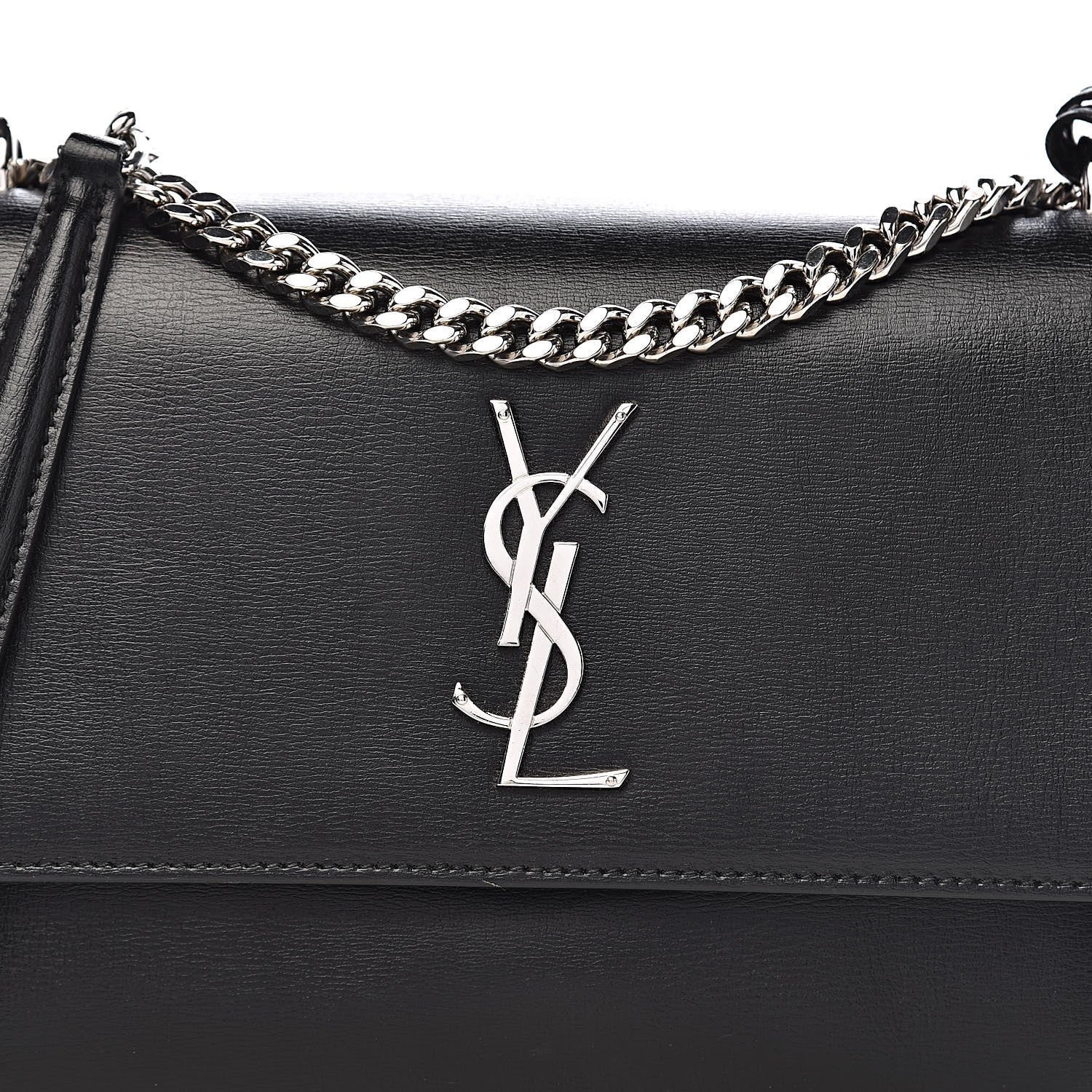 Saint Laurent Calfskin Medium Monogram Sunset Black 16 of 16