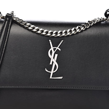 Saint Laurent Calfskin Medium Monogram Sunset Black 16 of 16