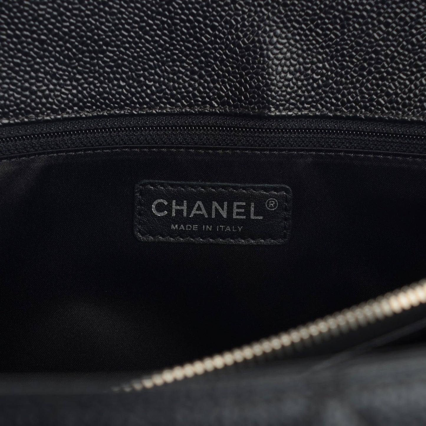 Caviar Quilted Grand Shopping Tote GST Black