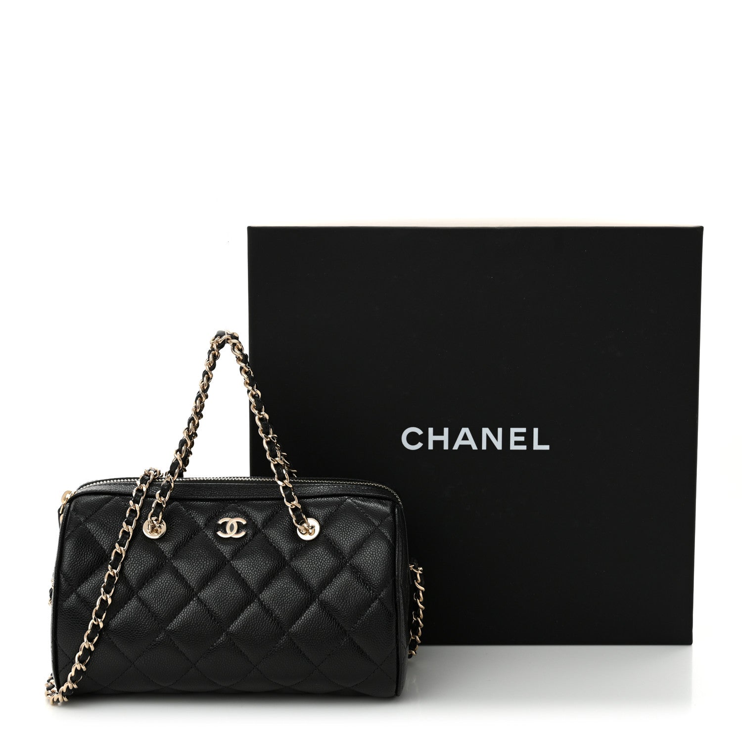 Chanel Caviar Quilted Classic Clutch With Chain Black 11 of 11