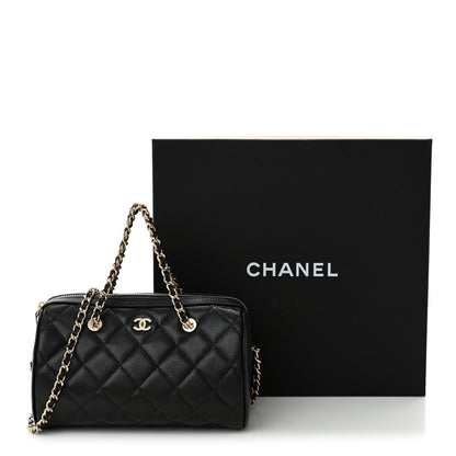 Chanel Caviar Quilted Classic Clutch With Chain Black 11 of 11