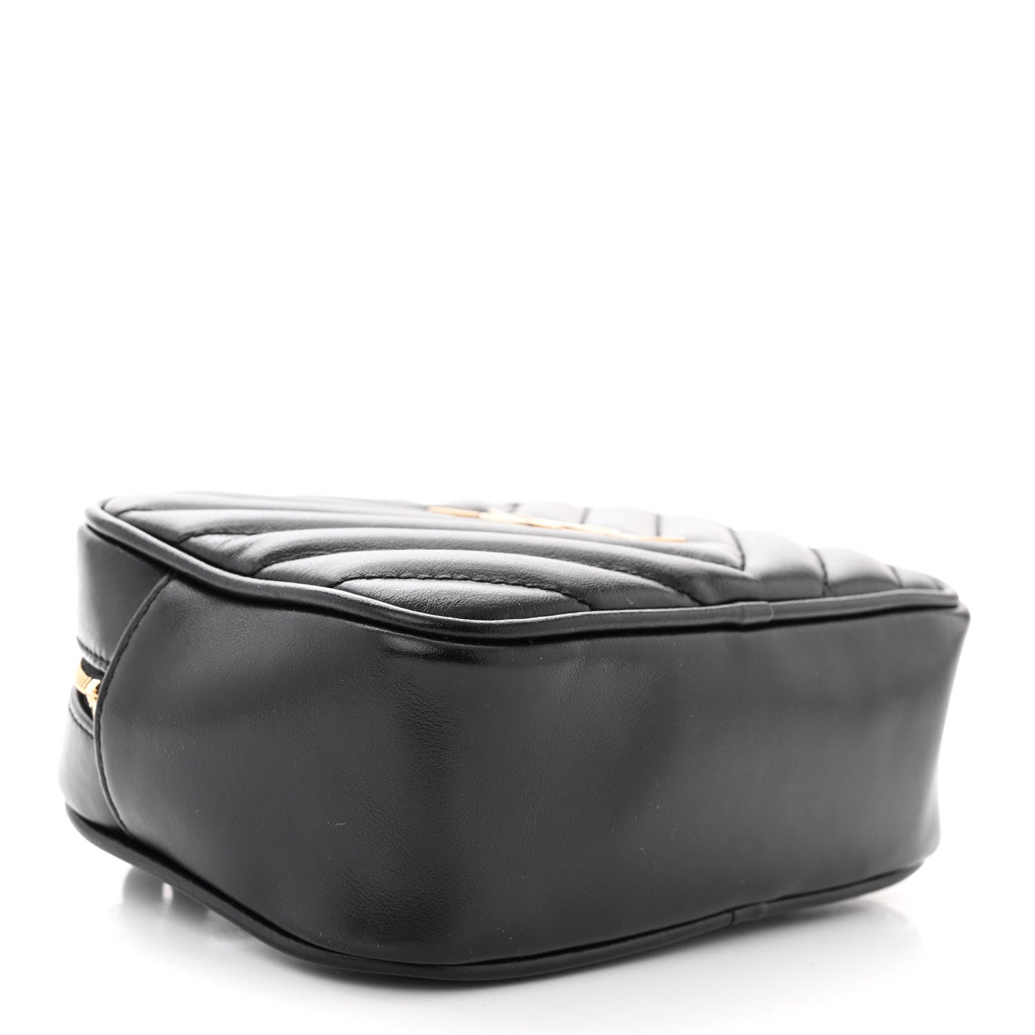 Saint Laurent Calfskin Matelasse Monogram Lou Belt Bag Black 4 of 10