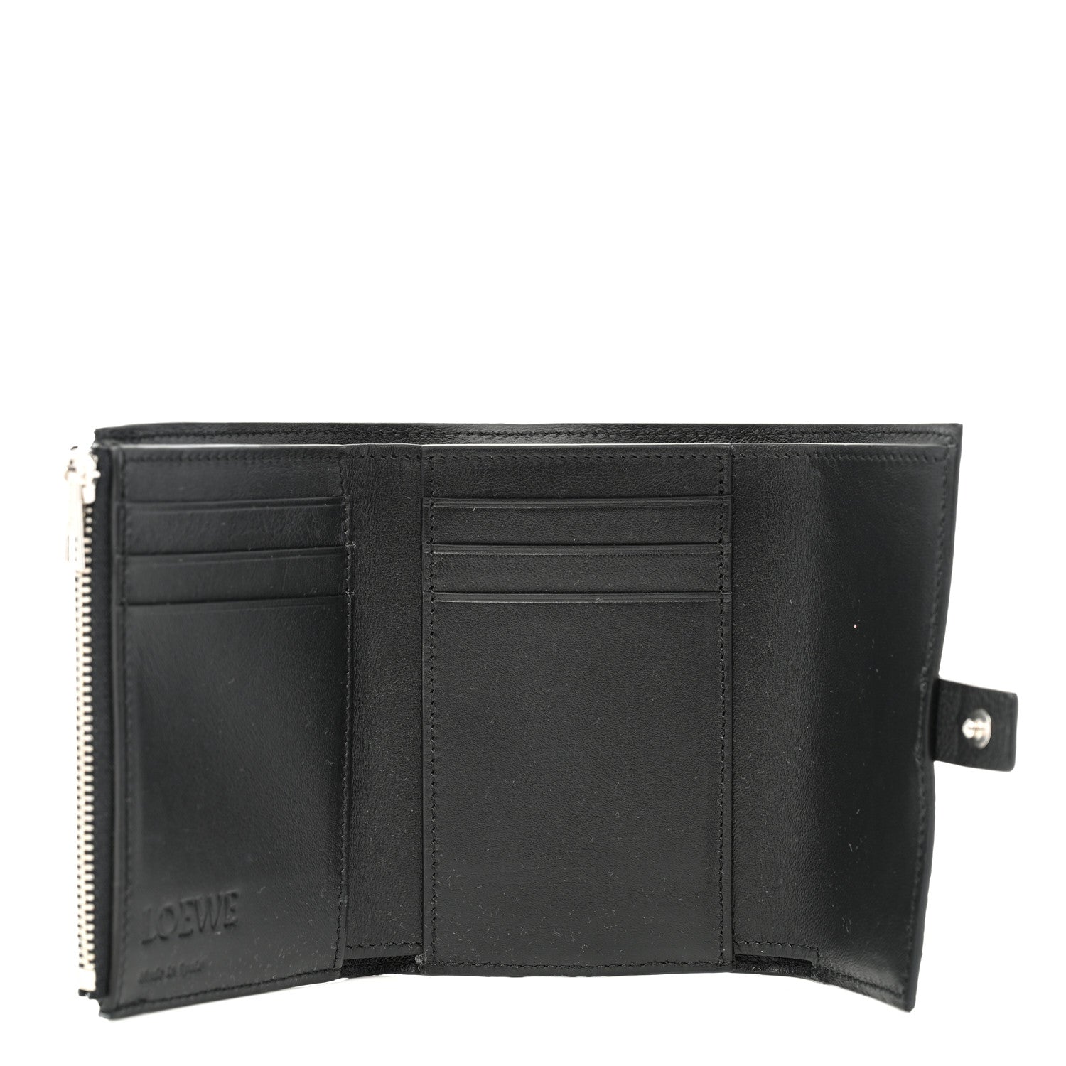 Loewe Grained Calfskin Small Vertical Wallet Black 5 of 8