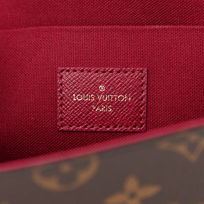 Louis Vuitton Monogram Pochette Felicie Chain Wallet Fuchsia 9 of 11