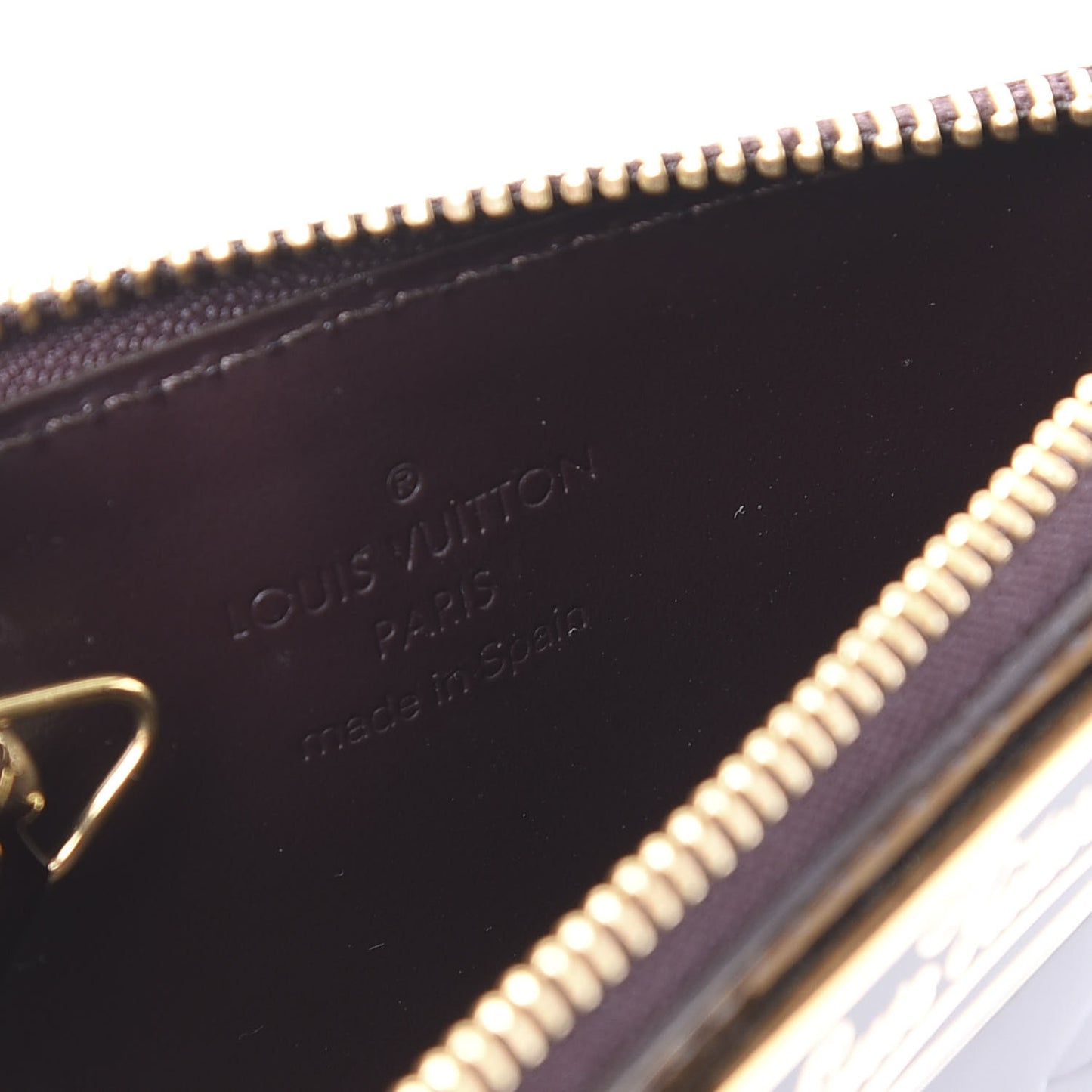Vernis Key Pouch Amarante