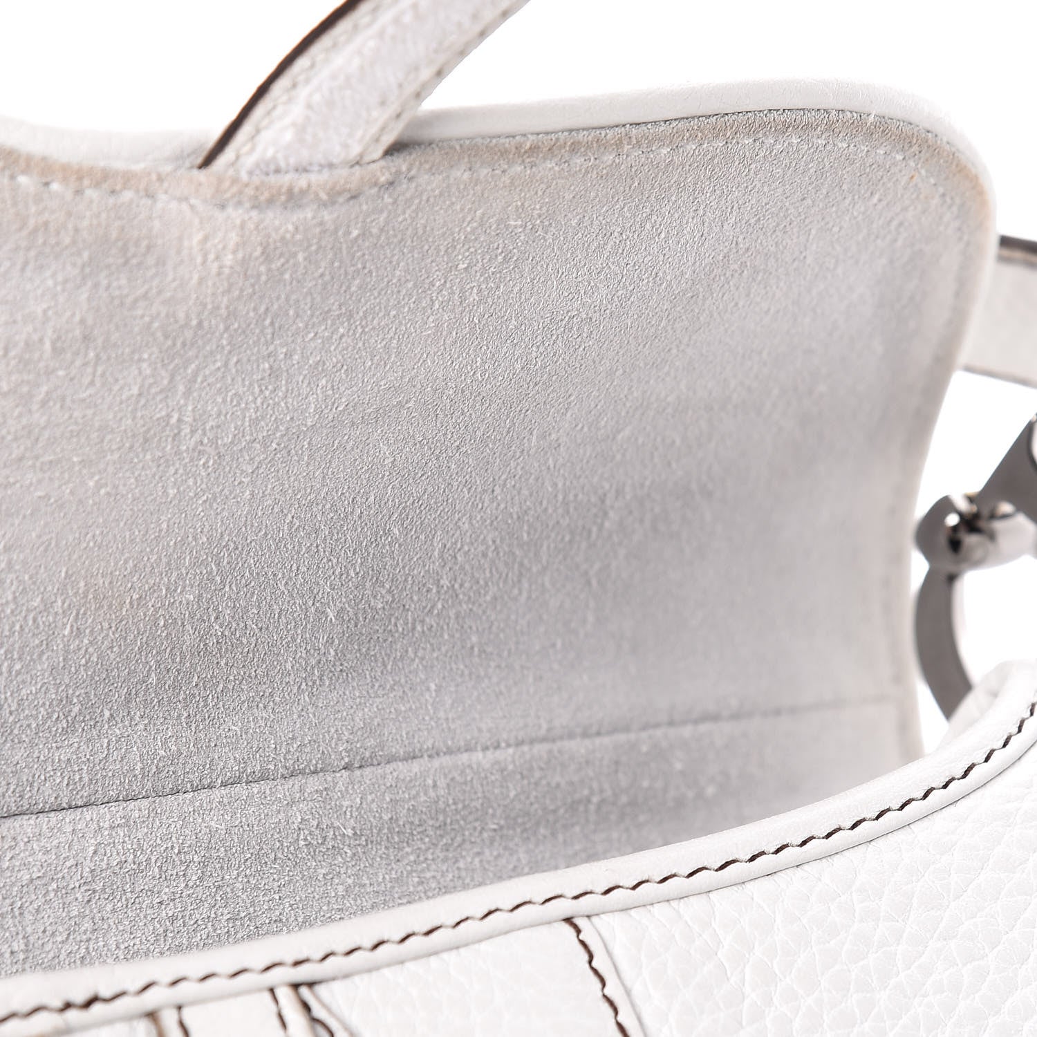 Christian Dior Calfskin Saddle Bag White 16 of 19