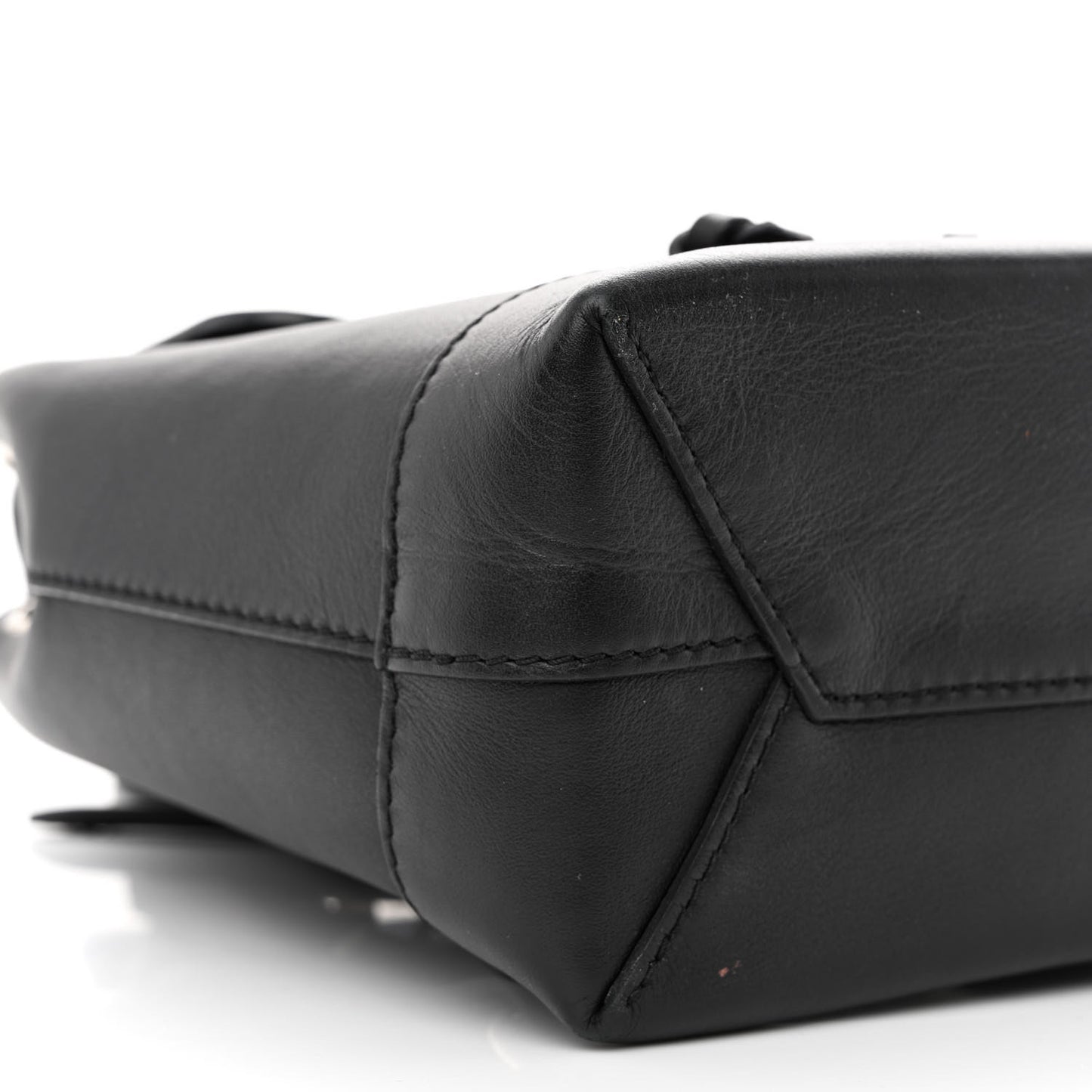 Soft Calfskin Pins My Lockme Mini Backpack Black