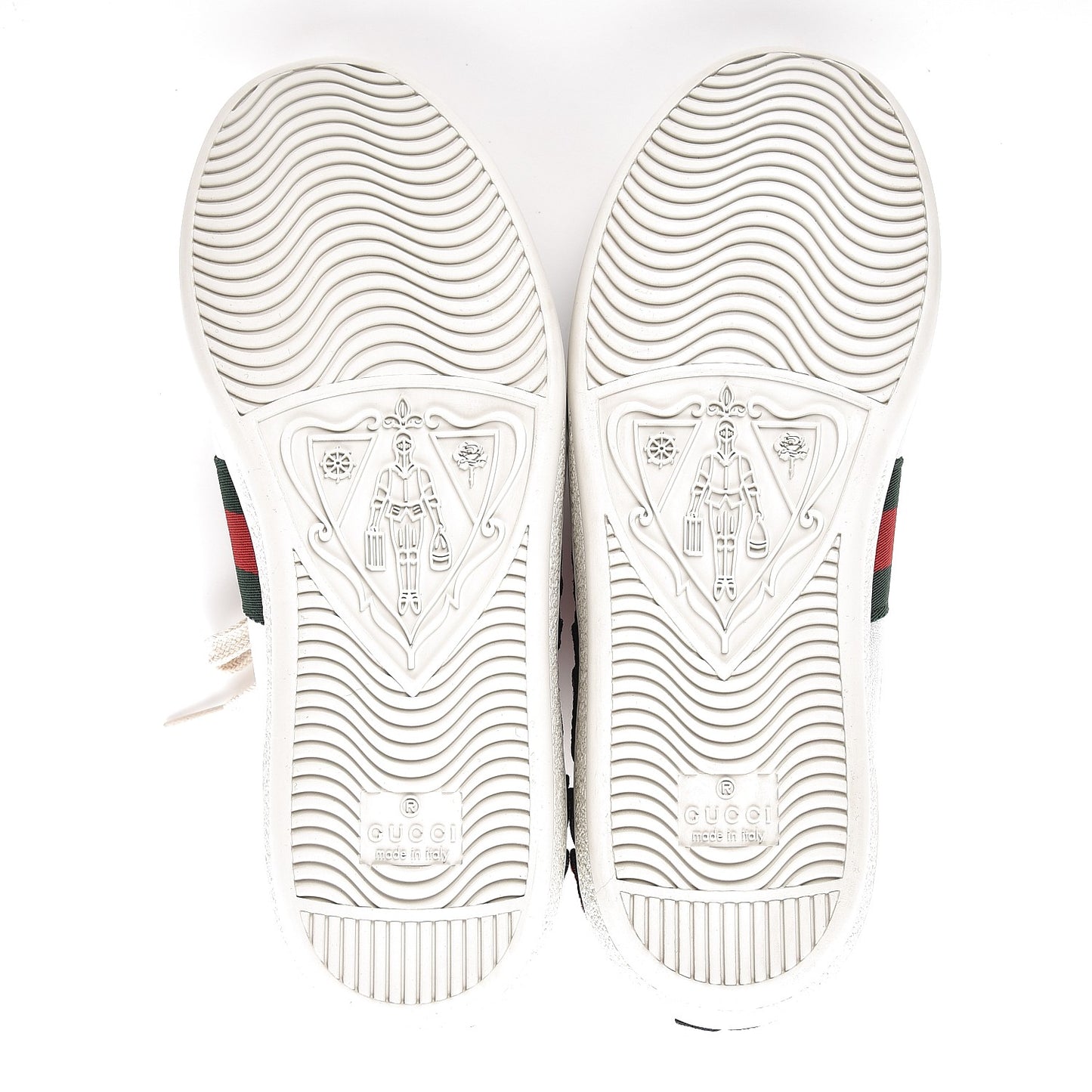 Metallic Calfskin Floral Embroidered Ace Sneakers 36.5 Silver