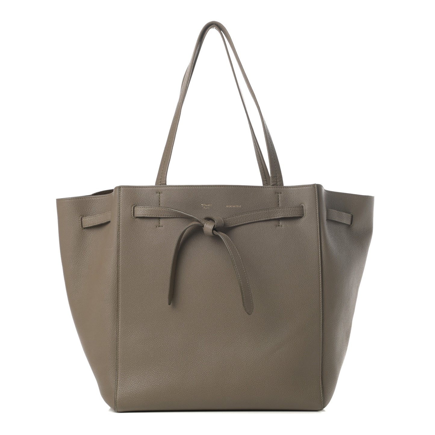 Soft Grained Calfskin Small Belt Cabas Phantom Taupe