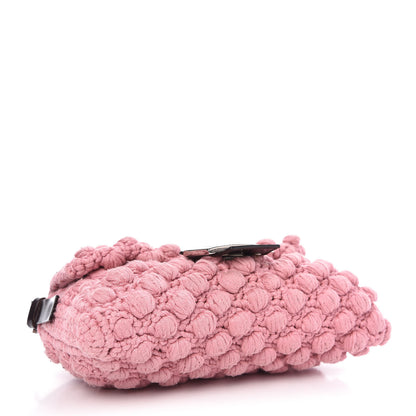 Fendi Woven Knit Baguette Pink 4 of 10