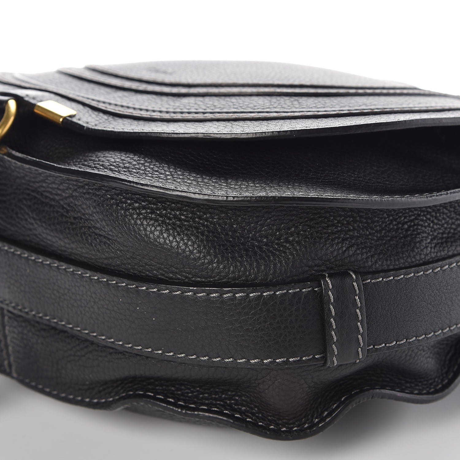 Chloe Calfskin Medium Marcie Round Crossbody Bag Black 10 of 10