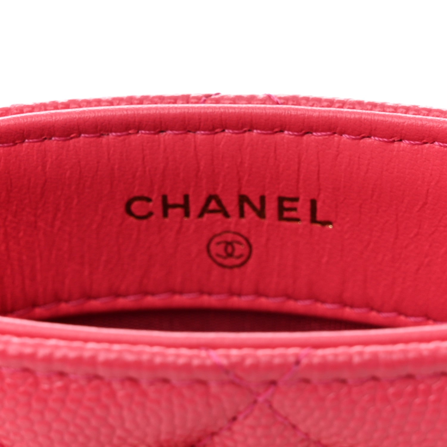 Chanel Caviar Quilted French New Wave Phone Holder With Chain Pink 9 of 12