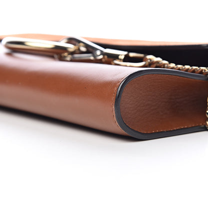 Chloe Suede Calfskin Faye Clutch Tobacco 8 of 9