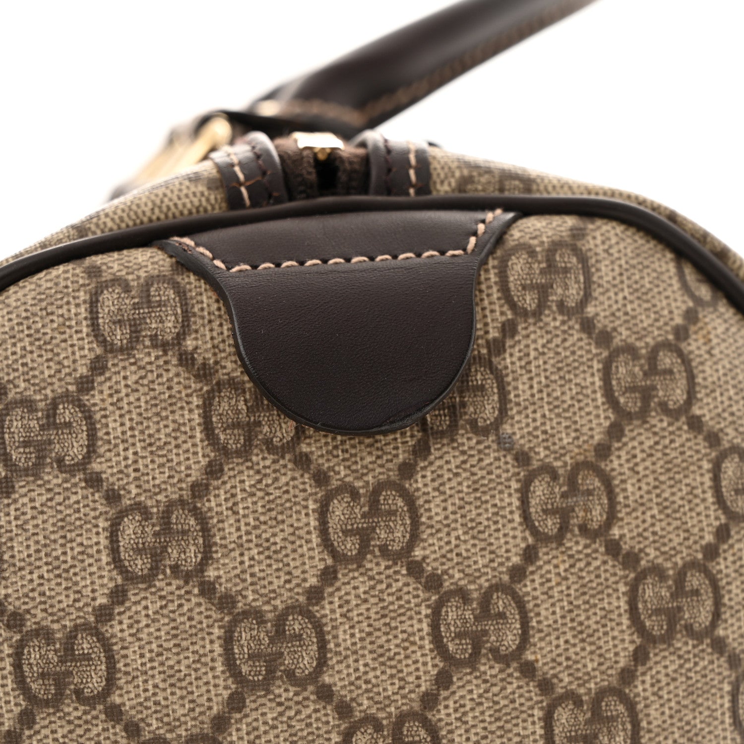 Gucci GG Plus Monogram Web Medium Joy Boston Dark Brown 11 of 12
