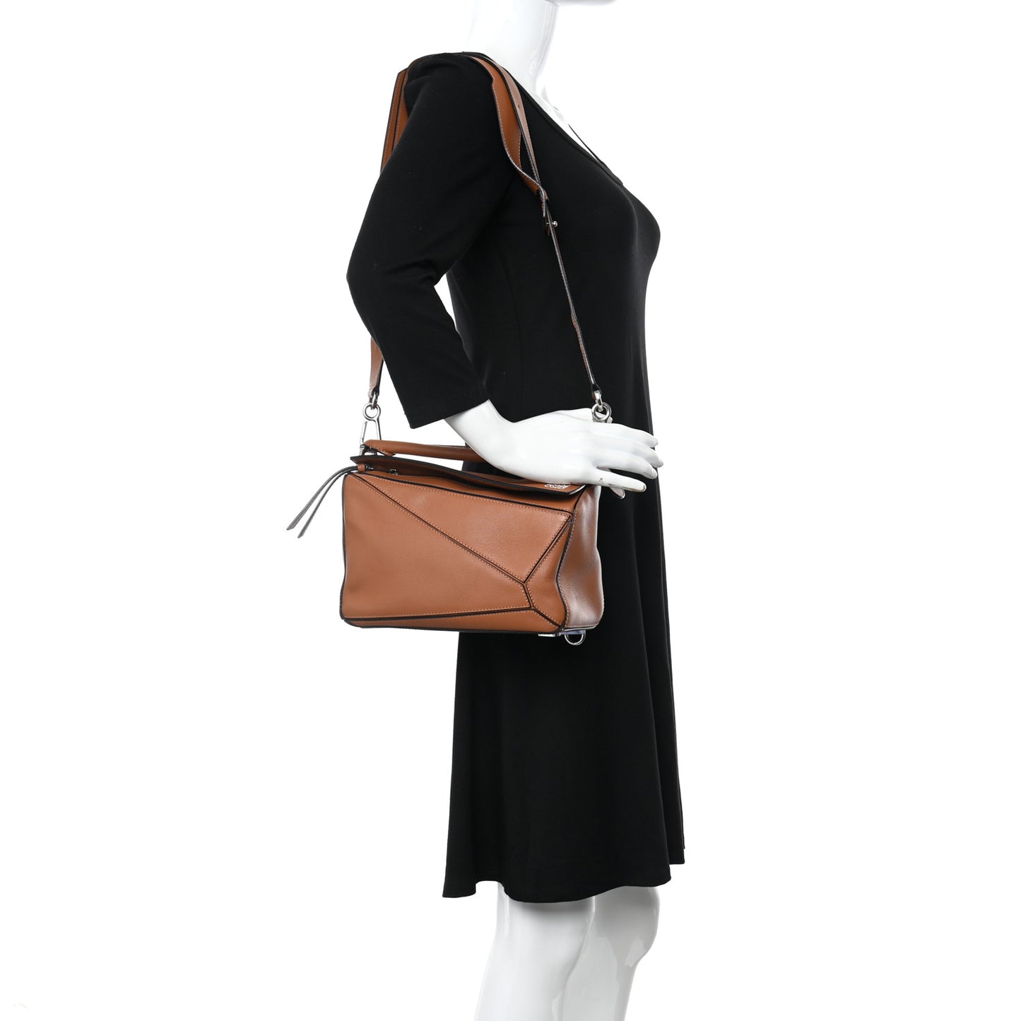 Calfskin Small Puzzle Bag Tan