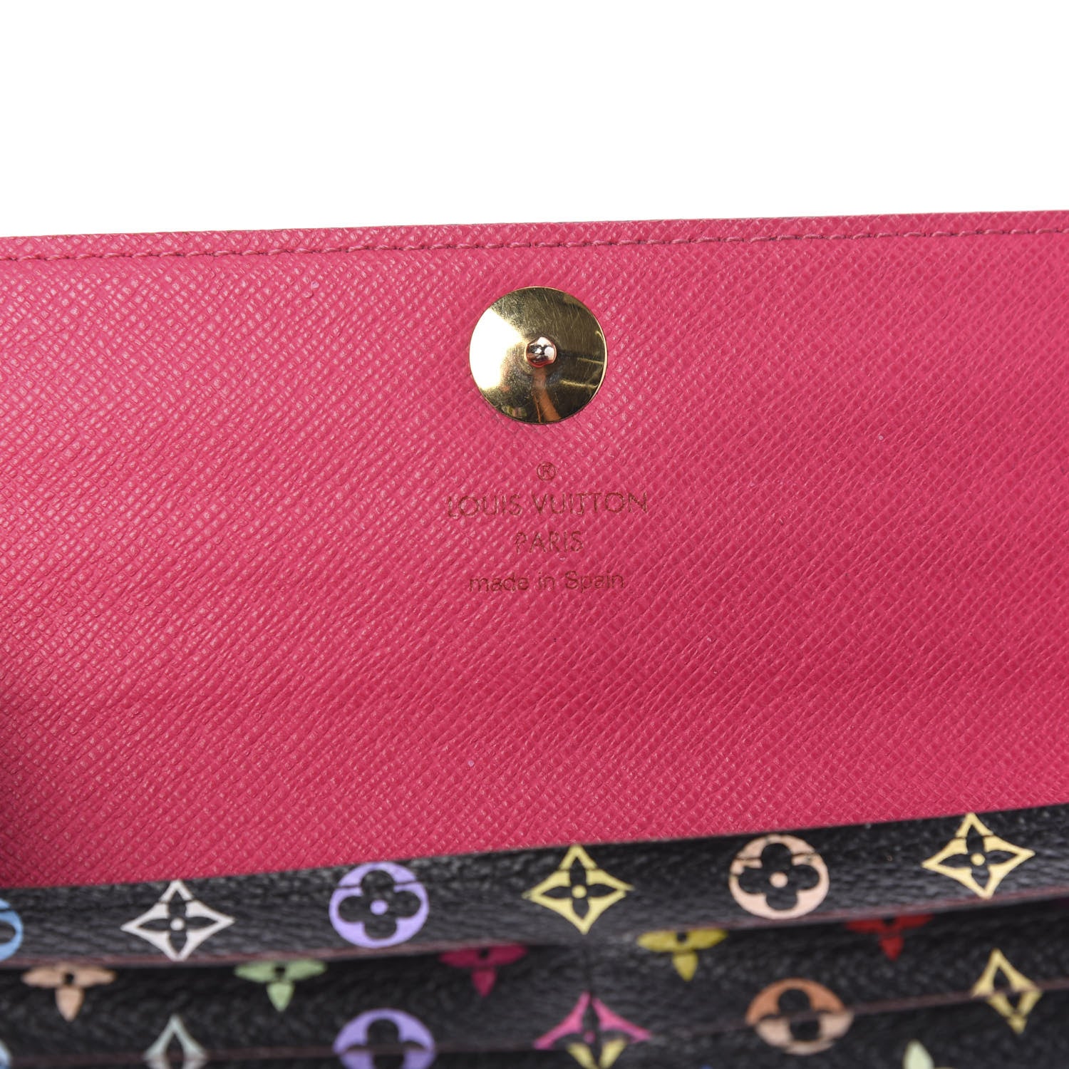 Louis Vuitton Monogram Multicolor Sarah Wallet Black Grenade 5 of 7