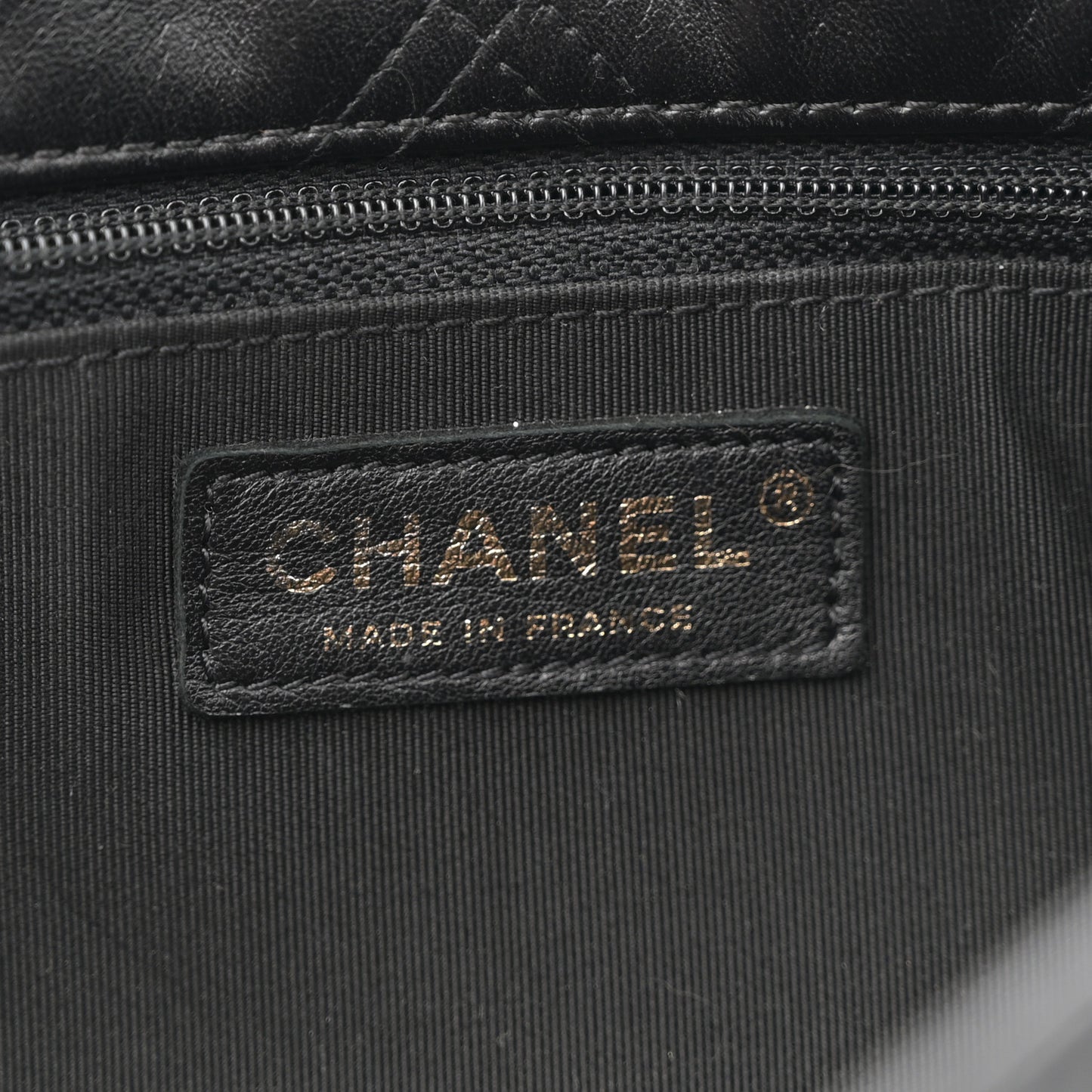 Lambskin Quilted Pearl Studded Flap Black