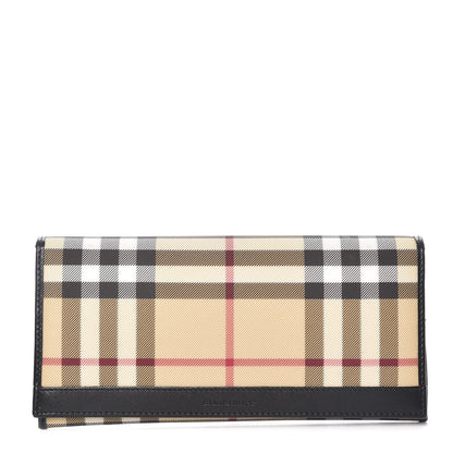 Burberry House Check Continental Wallet Black 1 of 9