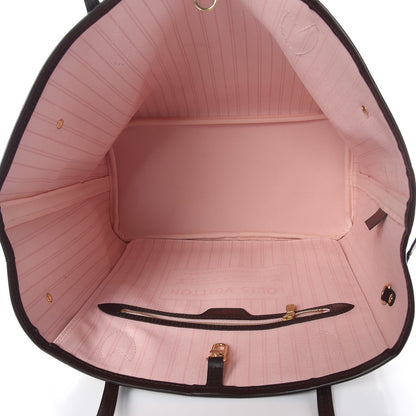 Louis Vuitton Damier Ebene Neo Neverfull MM Rose Ballerine 6 of 10