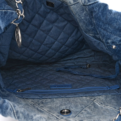 Chanel Denim Quilted Chanel 22 Blue 6 of 12