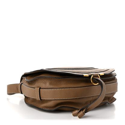 Chloe Grained Calfskin Medium Marcie Saddle Bag Brown 4 of 10