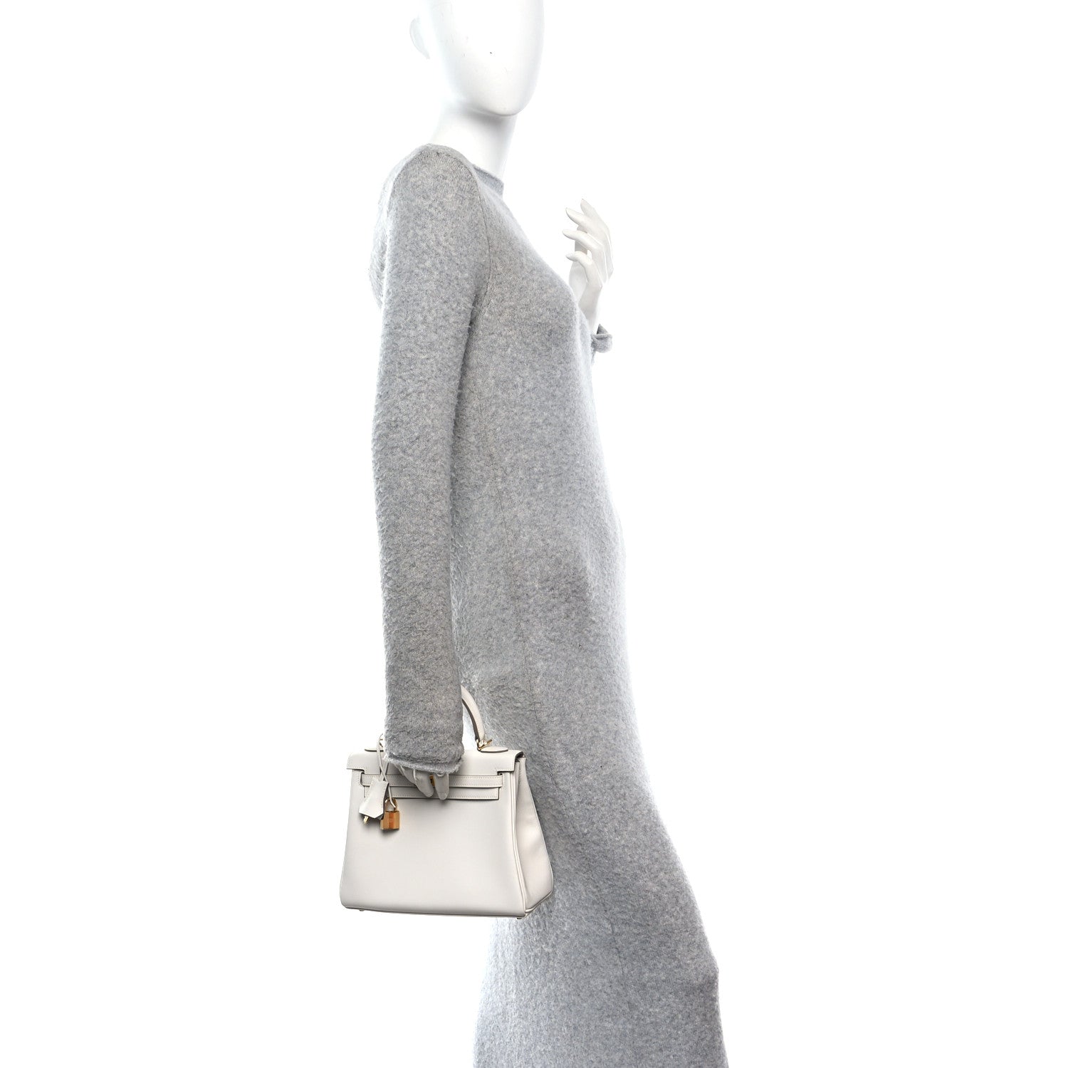 Hermes Swift Kelly Retourne 25 Craie 2 of 13