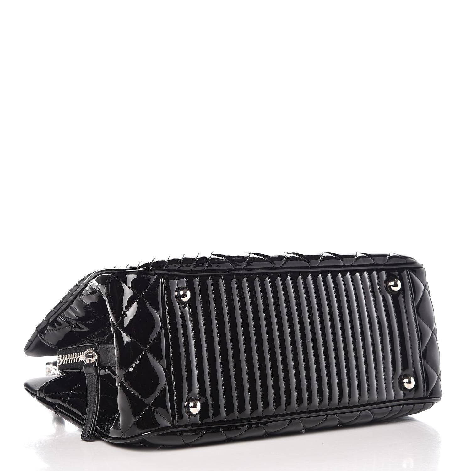 Chanel Patent Quilted Coco Boy Shoulder Bag Black 4 of 7