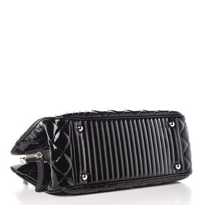 Chanel Patent Quilted Coco Boy Shoulder Bag Black 4 of 7