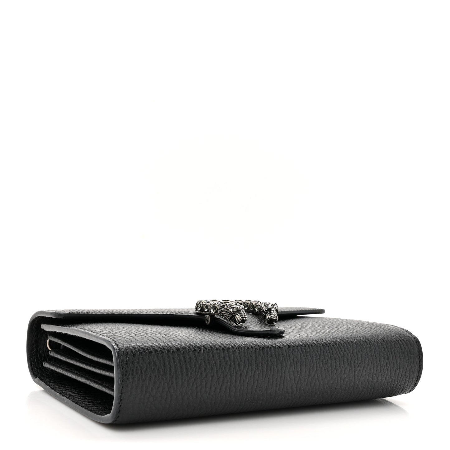 Calfskin Mini Dionysus Chain Wallet Black