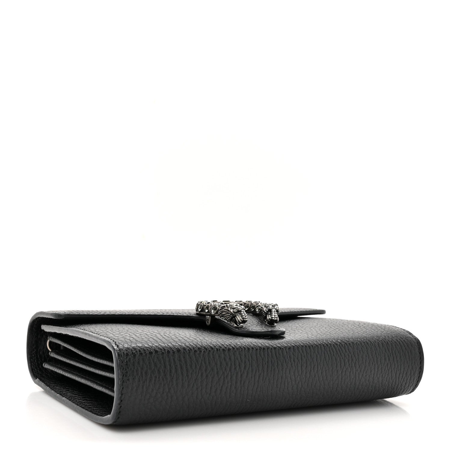 Gucci Calfskin Mini Dionysus Chain Wallet Black 4 of 11