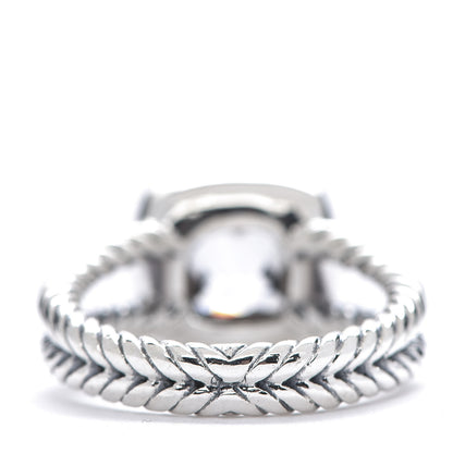 David Yurman Sterling Silver Diamond White Topaz 7mm Petite Albion Ring 50 5.5 3 of 4