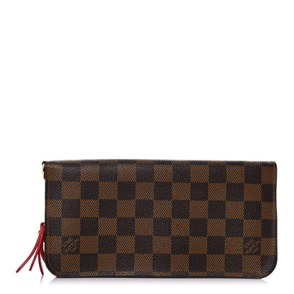 Louis Vuitton Damier Ebene Insolite Wallet Red 1 of 11